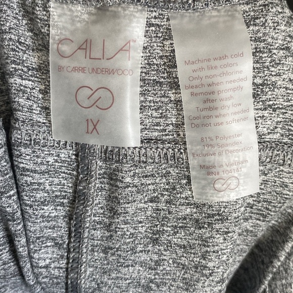 NWT Calia by Carrie Underwood Cozy Essentials Jogger Gray and Black Heathered - Picture 6 of 6